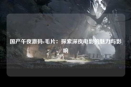 国产午夜激码v毛片：探索深夜电影的魅力与影响