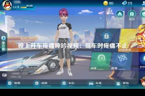 晚上开车疼痛呻吟视频：驾车时疼痛不止