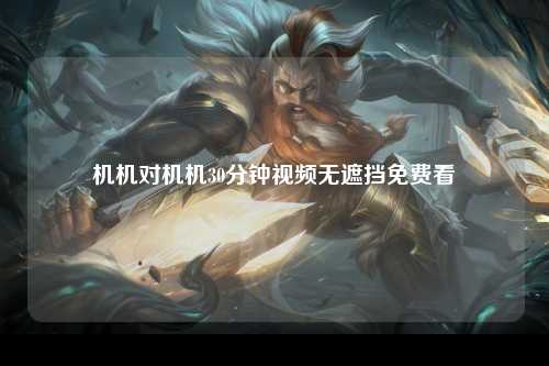 机机对机机30分钟视频无遮挡免费看